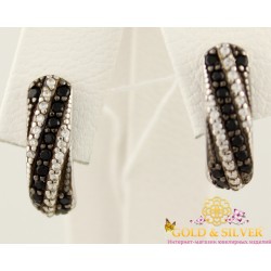 Серебряные серьги 420945с Gold & Silver, Украина